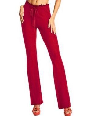 I.AM.GIA Red Flare Savannah-Style High Waist Pants